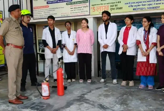 कोटद्वार : अस्पतालों को दिया गया अग्नि सुरक्षा प्रशिक्षण